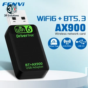 FENVI AX900 Wifi6 Adattatore USB Bluetooth 5.3 Dual Band 2.4G E 5Ghz 2In1 Dongle - Zdjęcie 1 z 13