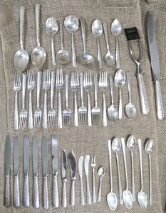 Towle Rambler Rose Sterling Silver - 46 Pieces Total - Vintage - - Picture 1 of 23