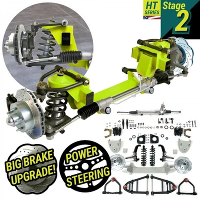 36 Nash Car Mustang II IFS Amortiguador a través de bobina Stock 6x5,5 Power LHD Rack Foto 1 de 4