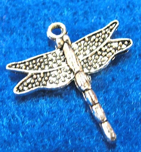 10Pcs. Tibetan  Silver DRAGONFLY Bug Charms Pendants Drops Jewelry Finding IN31 - Picture 1 of 2