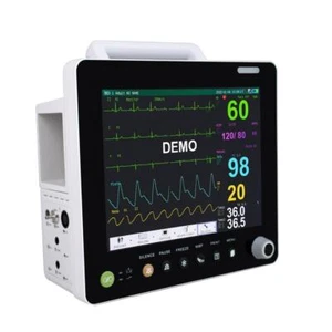 Monitor paziente reale dispositivo portatile ICU 12 pollici ECG NIBP Temp SpO2 Resp - Foto 1 di 2