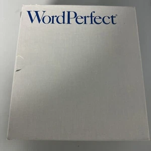 Wordperfect for DOS 5.1 In Binder Box With 5.25” Floppy Disks - Picture 1 of 5