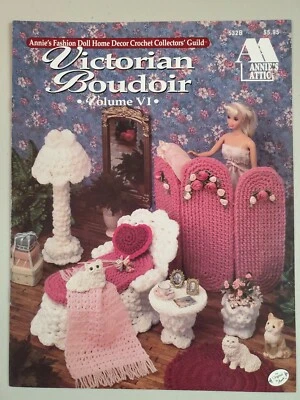 Annies Attic Victorian Boudoir Volume VI (Barbie Doll Home Decor) Crochet  - Image 1 of 3