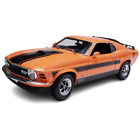 Mysto 1:18 1970 Ford Mustang Mach 1 vieille voiture moulée sous pression, orange