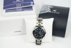 CASIO Oceanus Manta OCW-S5000B-1AJF Black Titanium Analog Bluetooth w/Box, Card - Picture 1 of 8