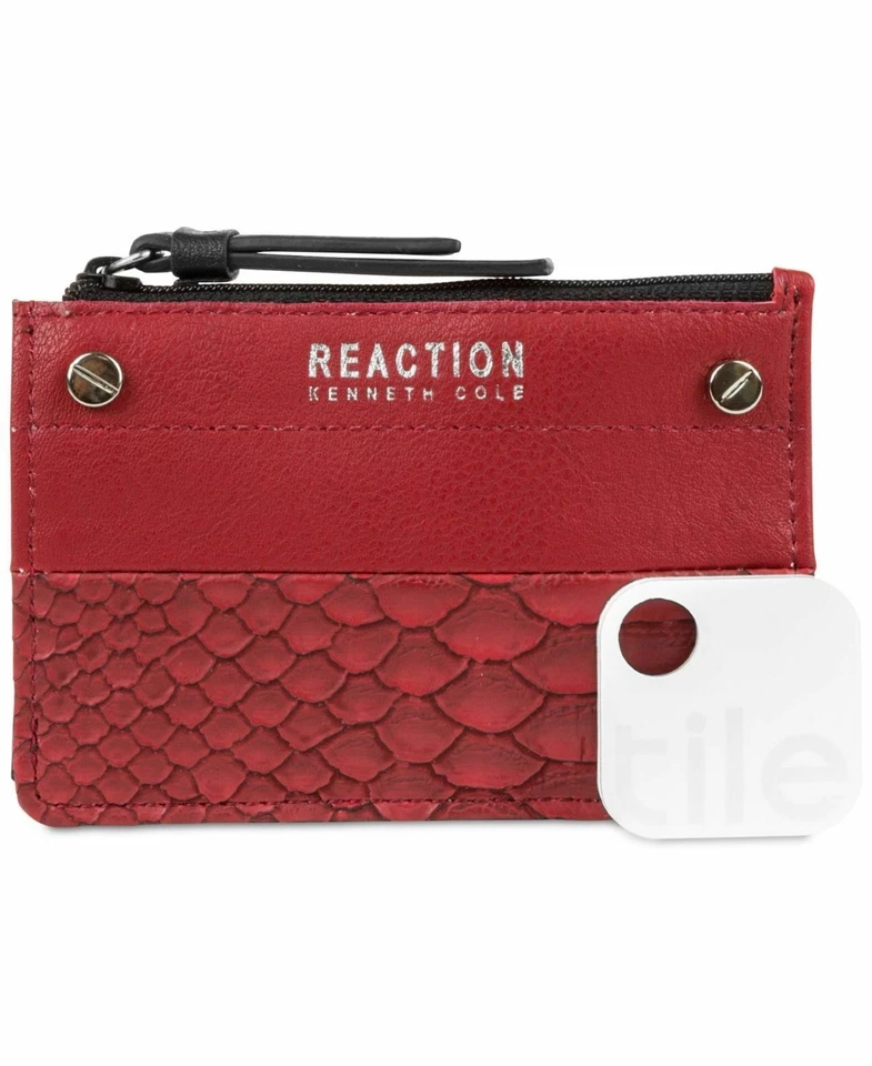 Kenneth Cole Reaction BAKED MANZANA RFID Llave Monedero Monedero con Rastreador Foto 1 de 1
