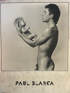 Paul Blanca self-portrait father and son Benno Signed Poster - Picture 1 of 10