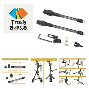 Archery Bow Stabilizer for Compound Bow, Carbon Fiber Body Flexible Core, Dam... - Picture 1 of 8