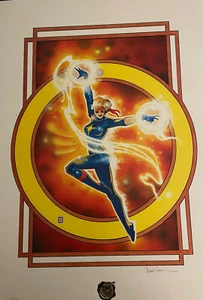DAZZLER VINTAGE MARVEL LITHOGRAPHIE HANDSIGNIERT FRANK CIROCCO COA 1987 - Bild 1 von 4