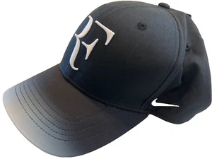 NEW! 2017 NIKE Men's RF Roger Federer Classic99 Hat-Black/White, 868579-013 - Picture 1 of 5