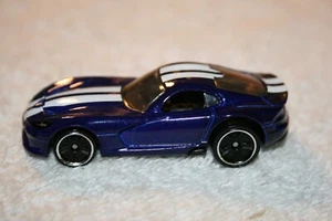 2022 Hot Wheels ~ 2013 Dodge Viper SRT ~ Dark Blue & White ~ Loose ~ Motor Show  - Picture 1 of 5