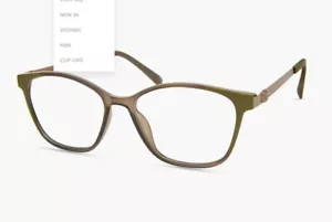 Marco de gafas para mujer ECO by Modo Tugela 52-16-140 MOSS de base biológica ojo de gato NUEVO - Imagen 1 de 13