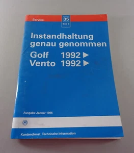 Werkstatthandbuch Instandhaltung genau genommen VW Golf III / 3 Vento ab 1992 - Bild 1 von 1