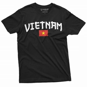 T-shirt uomo Vietnam bandiera vietnamita stemma maglietta - Foto 1 di 9