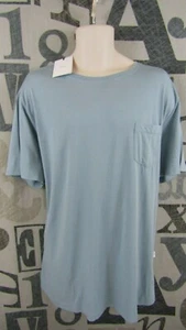 New Onia Designer Joey Crew T-Shirt Men 2XL Surf Blue Short Sleeve Stretch $65 - Picture 1 of 9