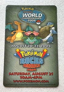 Pokemon 2004 World Championships Rocks America Room Key Charizard Orlando FL - Picture 1 of 2