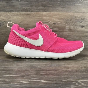 Nike Roshe Run GS Pink Foil Athletic Shoes Youth 6.5Y Women 8 Pink  White - Picture 1 of 15