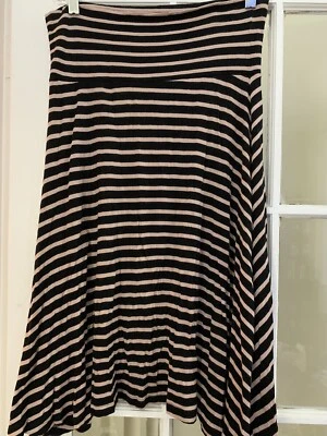 Falda corta Design History línea A rayas talla mediana cintura enrollada Foto 1 de 4