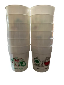 Vtg. Graffi 12 Days Of Christmas Humorous Replacement Plastic Cups Pick the Day - Picture 1 of 7