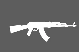 AK 47 Assault Rifle Decal Army Military Car Sticker - Picture 1 of 6