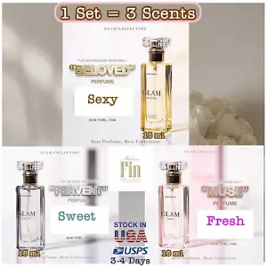 Madame Fin Perfume GLAM  Long Lasting Spray Fragrance Eau de Parfum 3 Scents/Set - Picture 1 of 14
