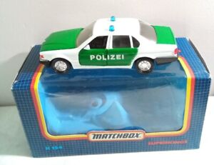 MATCHBOX SUPERKINGS K-154 - 1:36 BMW 750iL POLICE CAR - GERMAN POLIZEI - BOXED