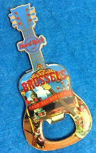 GUITARRA ABRIDOR DE BOTELLAS BRRUSSELS MANNEKEN PIS & CITY ICON HIDMARK Hard Rock Café - Imagen 1 de 1