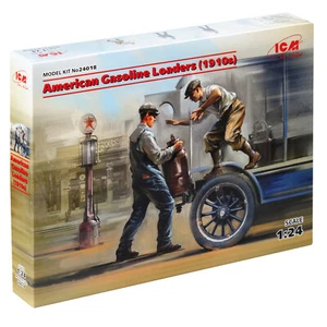American Gasoline Loaders (1910s) (2 figures) Plastic model kit 1/24 ICM 24018 - Picture 1 of 10