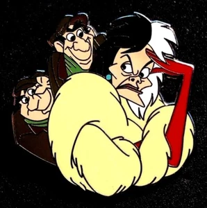DISNEY WDW 2010 MINI PIN SAMMLUNG VILLAINS CRUELLA DE VIL HORACE JASPIS PIN - Bild 1 von 1