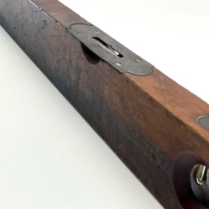 Antique Stanley Rule & Level Co 26” Patent 1890 Mahogany Brass Double Bubble - Picture 1 of 23