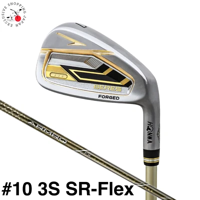 HONMA Golf BERES 09 3S 3 Star Iron Wedge #10 SR Flex ARMRQ FX Graphite Shaft MTO - Image 1 of 4