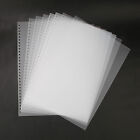 10PCS 30 Holes A4 Transparent PP Binding Film Cover Puncher Document Folders ✿