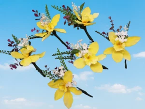 Boutonniere Or Corsage. Silk Flower Arrangements 6 PIECES - Picture 1 of 8