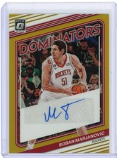 2022-23 Donruss Optic Dominators Auto Gold #DS-BBM Boban Marjanovic #01/10 