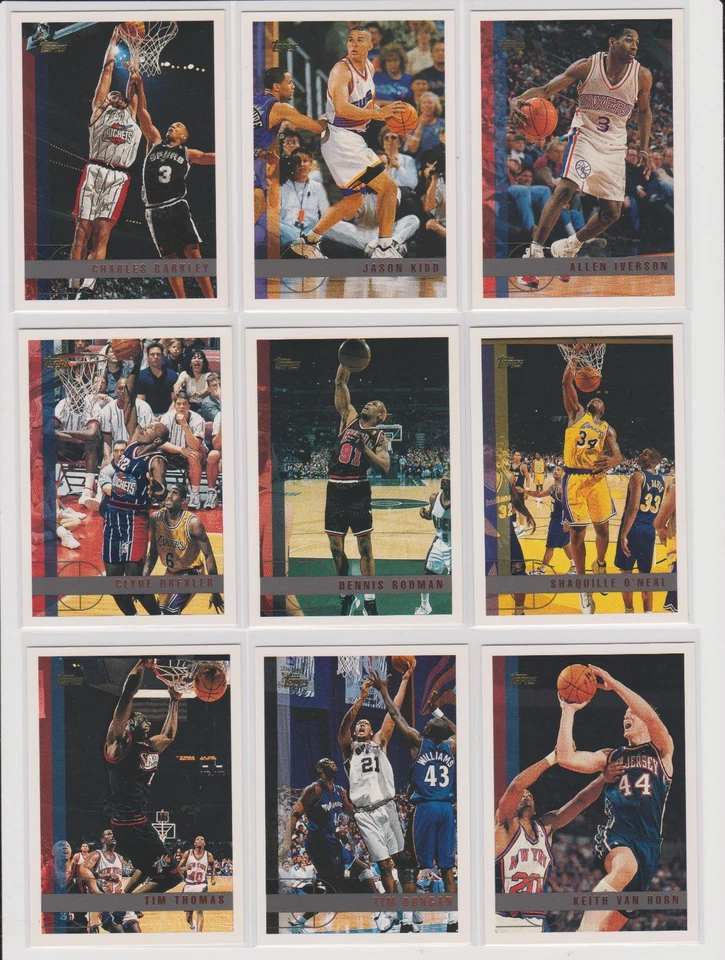 1997-98 Topps Basketball NM you pick base stars Chrome inserts RC Rookie, HOF - Image 1 of 1