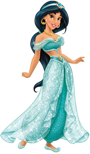 Calcomanía adhesiva de jazmín brillante de 9 pulgadas extraíble Disney Aladdin Princess Foto 1 de 1