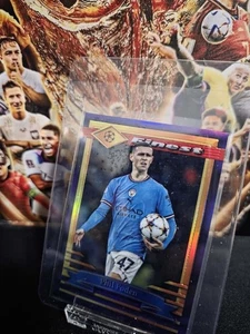 Phil Foden 22-23 UEFA Finest Flashbacks Purple Refractor 10/15 Manchester City - Picture 1 of 2