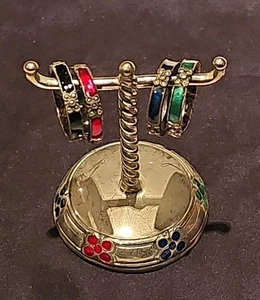 Vintage JJ Sterling Silber 925 Ring Größe 8 mit JJ Original Ständer kostenloser Versand - Bild 1 von 21