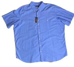 Camisa Oxford POLO Ralph Lauren Para Hombre ALTA 4XL Wedgwood Azul Algodón NUEVA $125 - Imagen 1 de 6