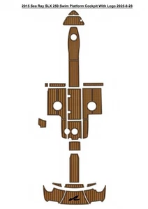 2015 Sea Ray SLX 250 Swim Platform Cockpit Boat EVA Foam Teak Floor Pad Mat - Picture 1 of 24