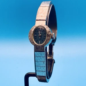 BULOVA Damenuhr vergoldet Gehäuseband Swiss Vintage 1971 Handaufzug läuft - Bild 1 von 19