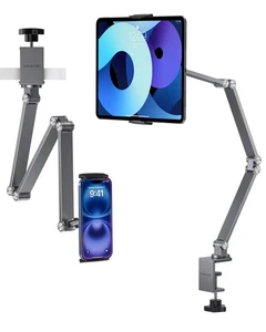 Tablet Stand iPad Phone Holder for Desk, Heavy Duty Aluminum 360° Rotating & ... - Picture 1 of 9