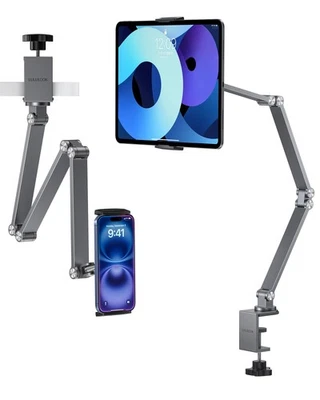 Tablet Stand iPad Phone Holder for Desk, Heavy Duty Aluminum 360° Rotating & ... - Image 1 of 4