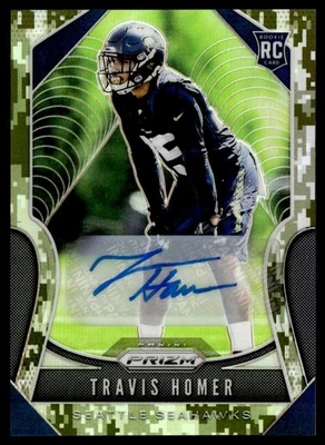 2019 Panini Prizm Camo Prizm Rookie Auto Travis Homer 15/25 #340 - Image 1 of 2