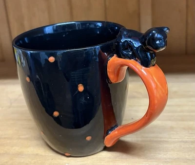 Кружка Global Design Connection HALLOWEEN Kitty в горошек со скрытой тыквой внутри - Изображение 1 из 4