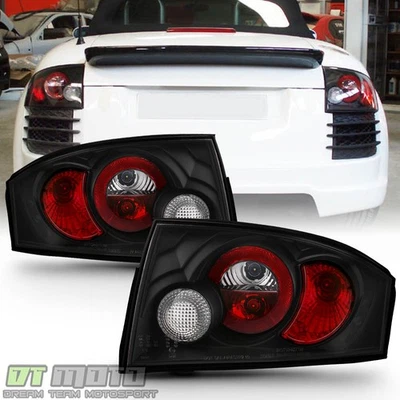 Black 1999-2006 Audi TT Quattro Tail Lights Brake Lamps 99 00 01 02 03 04 05 06 - Изображение 1 из 4