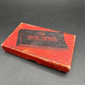 Vintage Antique Razor Hone NOR-HONE w /box Straight or Safety Razors - Picture 1 of 5