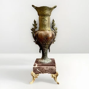 French Antique ART NOUVEAU - BRONZE WITH MARBLE Cassolette-Side table-Vase. - Bild 1 von 9