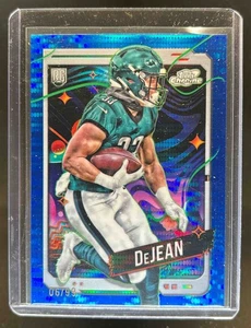 2024 Topps Cosmic Chrome Cooper DeJean Blue Moon Refractor RC #6/99 Eagles - Imagen 1 de 2