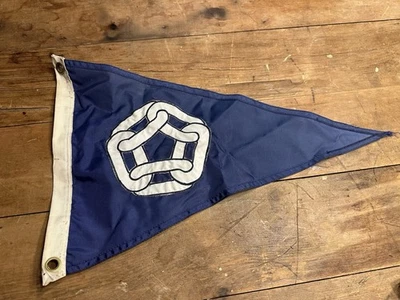 Banderín pequeño Burgee barco club de crucero de colección de los Grandes Lagos Foto 1 de 4